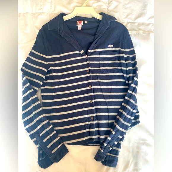 Lacoste Blue Cozy Sweater in size Small - Picture 3 of 4